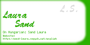laura sand business card
